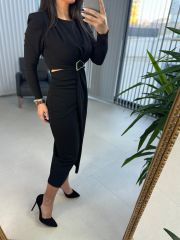 My 3655 Low-Cut Black Dress