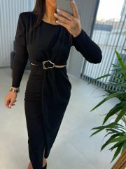 My 3655 Low-Cut Black Dress