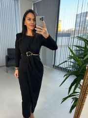 My 3655 Low-Cut Black Dress