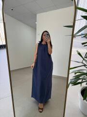 Fp 3213 Omuzdan Bağlamalı Laci Tensel Elbise