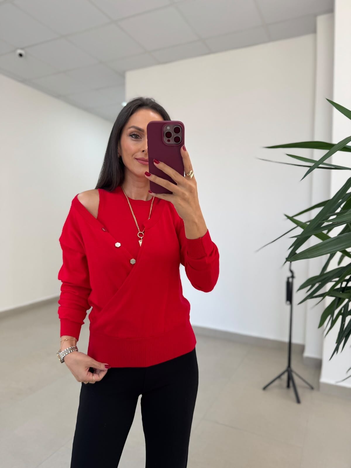 Qs 1009 Premium Kırmızı İkili Takım