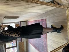Velvet half fisherman dress