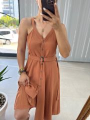 Tile Shirt Dress with Mng Straps