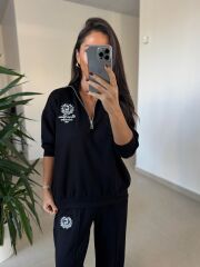 Ms 60077 Siyah Armalı Modal Takım