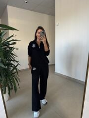 Ms 60077 Siyah Armalı Modal Takım