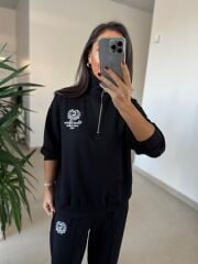 Ms 60077 Siyah Armalı Modal Takım