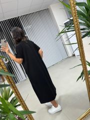 Dr 2566 Siyah Sweat Elbise