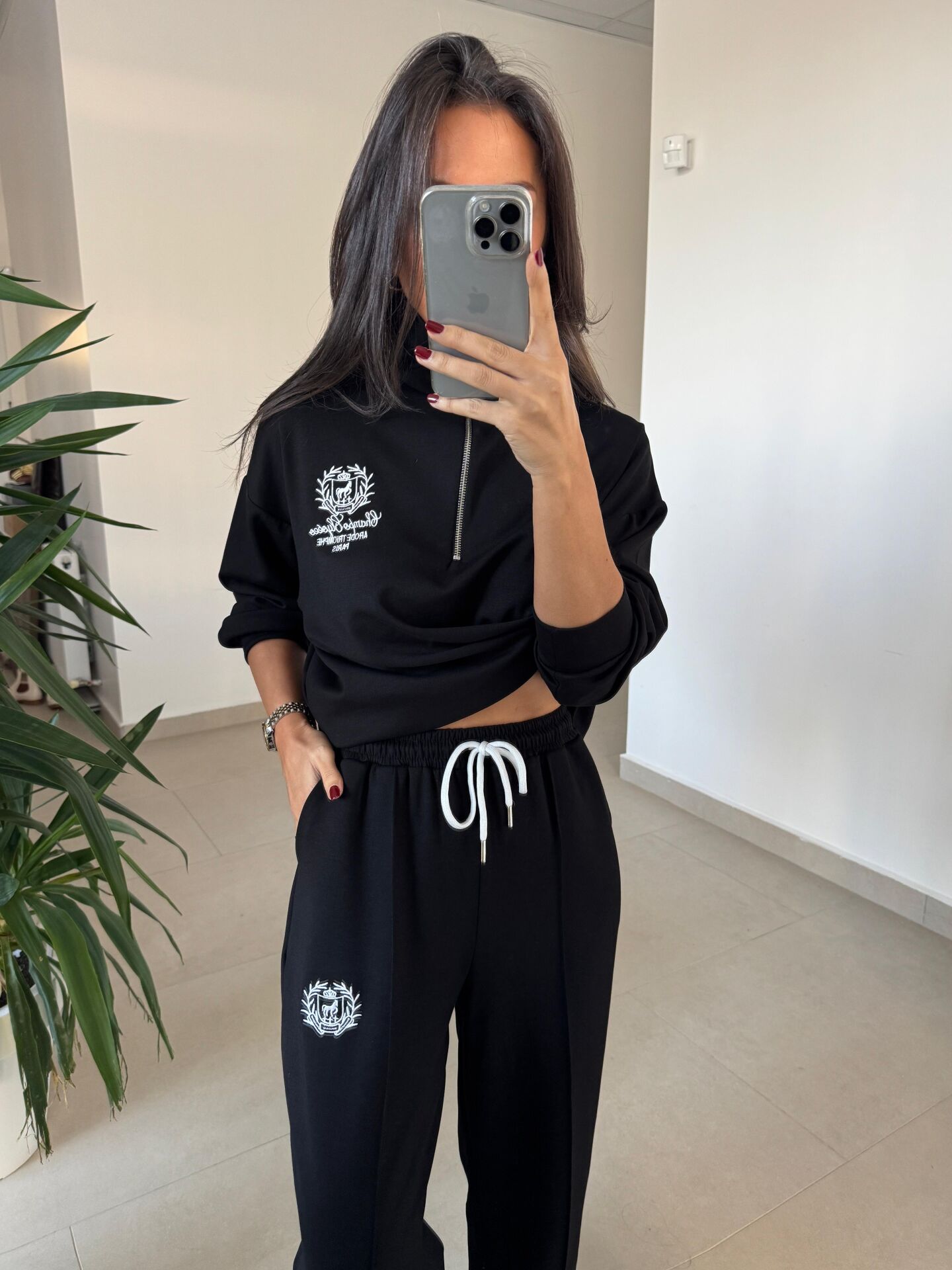 Ms 60077 Siyah Armalı Modal Takım