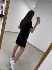 Ms Renk Geçişli  Crep Elbise