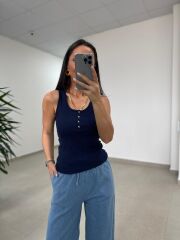 İv 24118 Dört Düğmeli Fitilli Laci Bluz