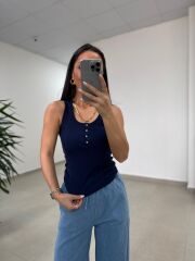 İv 24118 Dört Düğmeli Fitilli Laci Bluz
