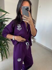 Ms 60077 Mor Armalı Modal Takım