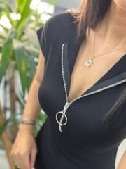 Ms Fermuarlı Siyah Kalem Elbise