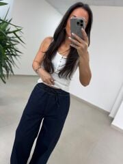 İv 24118 Dört Düğmeli Fitilli Ekru Bluz