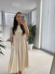 Cr 1553 Taş Bel Büzgülü Elbise