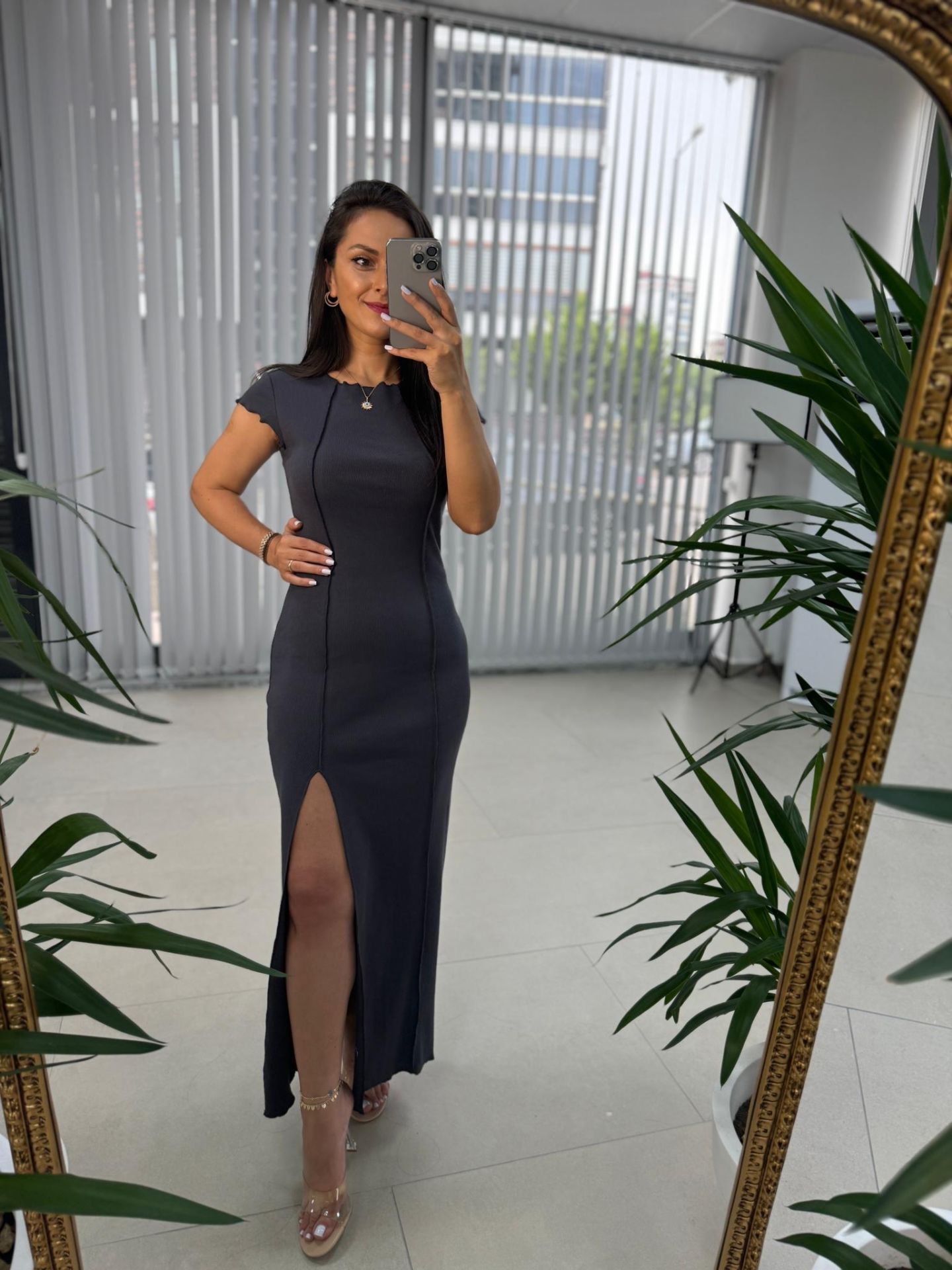 Sg Anthracite Pencil Dress