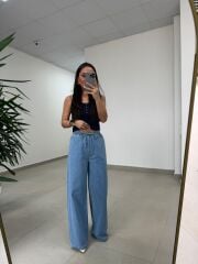 Gp 393 Zr Model Bel Lastikli Mavi Denim Pantolon