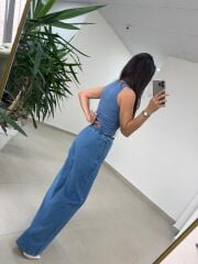 Gp 393 Zr Model Bel Lastikli Orta Mavi Denim Pantolon