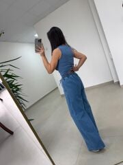 Gp 393 Zr Model Bel Lastikli Orta Mavi Denim Pantolon