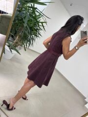 Gp 335 Orj Marka Mürdüm Denim Çan Elbise