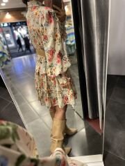 Kleid mit Hemdkragen und Ärmelsaum
