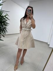 Gp 335 Orj Marka Sütlü Kahve Denim Çan Elbise