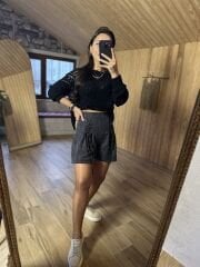 Cotton linen lined shorts