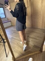 Cotton linen lined shorts