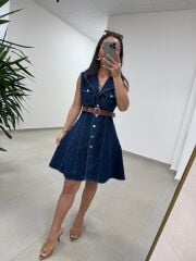 Gp 335 Orj Marka Laci  Denim Çan Elbise