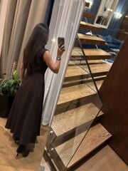 Ms 248 Double Crep Kolsuz Kahve Elbise