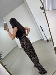 Fp 51315 Leo Kendinden Kemerli Palazzo Pantolon