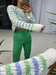 Blau-grüner durchbrochener Übergangs-Trik der Originalmarke