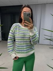 Blau-grüner durchbrochener Übergangs-Trik der Originalmarke