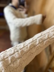 Orj brand Hair knit cream sweater