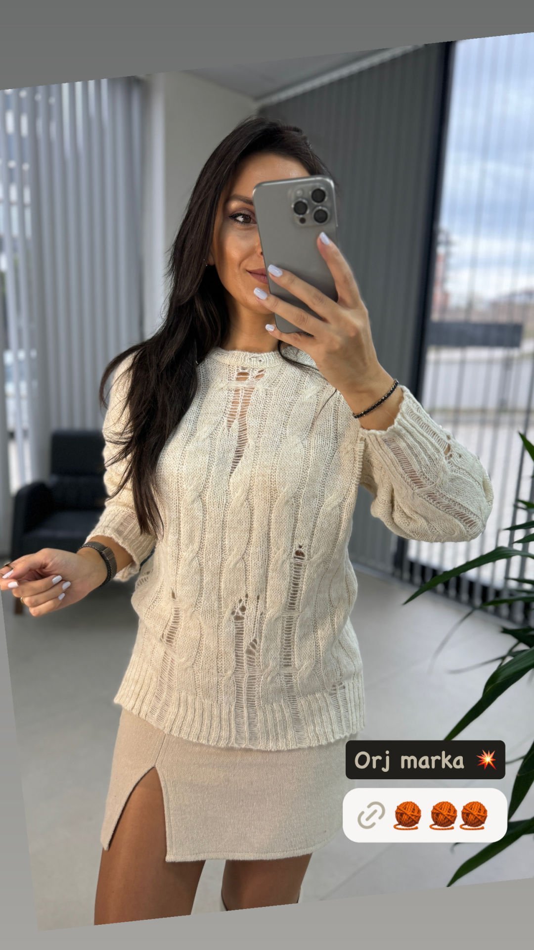 Orj. Marka taş Yırtıklı Triko