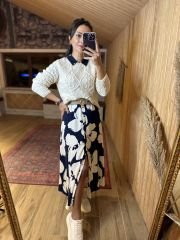 Orj brand Hair knit cream sweater