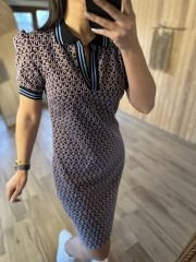 Polo yaka mavi geçişli elb