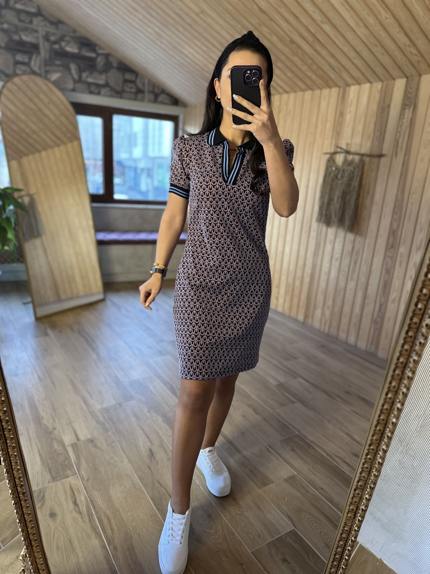 Polo yaka mavi geçişli elb
