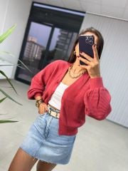Dusty Rose Corduroy Jacket Cardigan