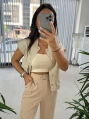 Gk Çırtlı Nude Pantolon