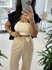 Gk Çırtlı Nude Pantolon