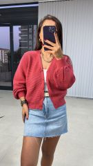 Dusty Rose Corduroy Jacket Cardigan