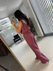 Np 7000 Bordo Kraşlı Kuşaklı Tulum