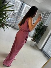 Np 7000 Bordo Kraşlı Kuşaklı Tulum