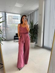 Np 7000 Bordo Kraşlı Kuşaklı Tulum