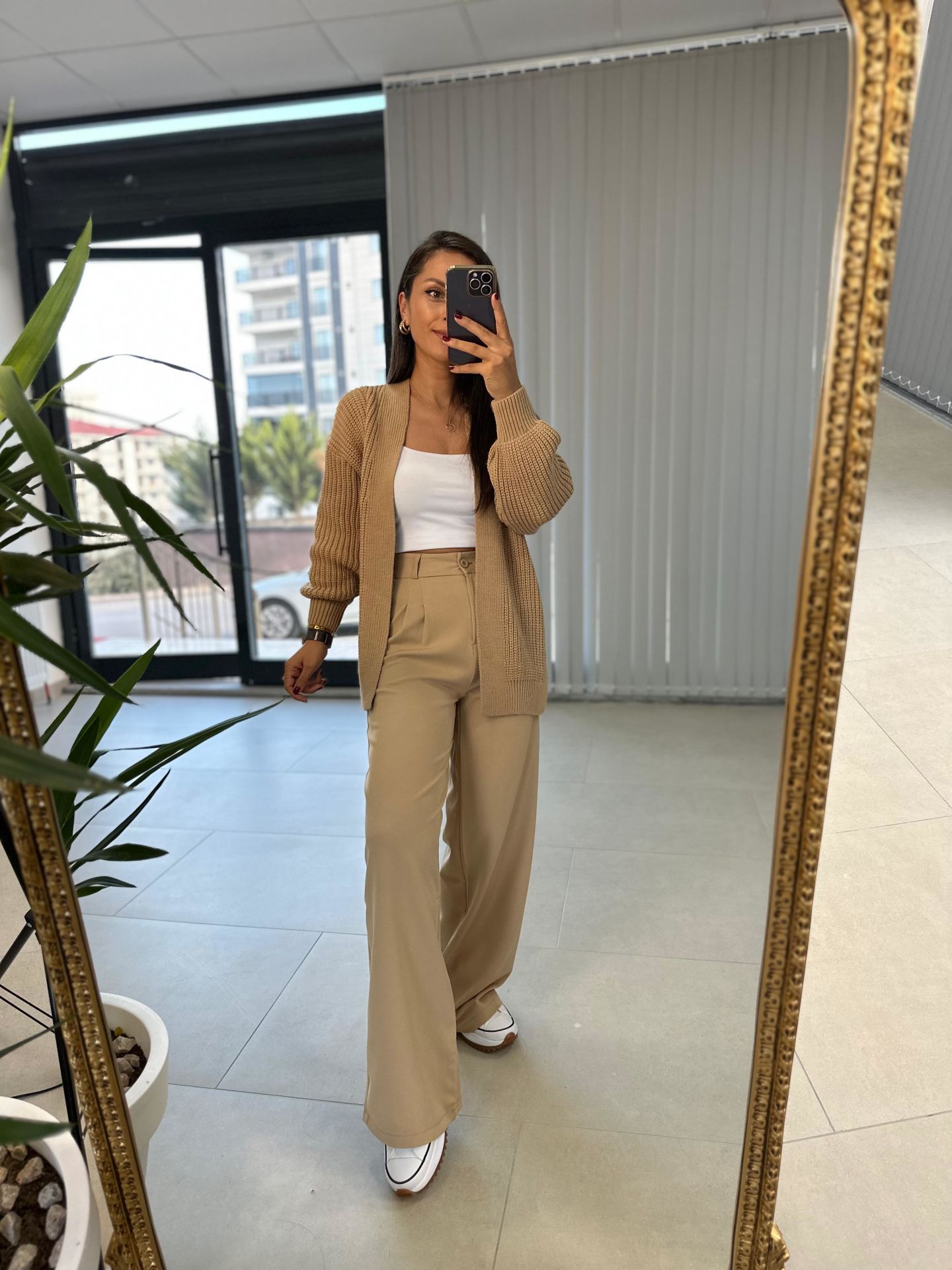 Camel Palazzo pant