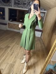Ms Jacket collar khaki