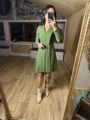 Ms Jacket collar khaki