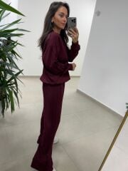 Ms 89543 Bordo Modal Takım