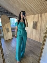 My 3168 Green polka dot Madonna jumpsuit